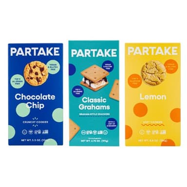 Partake Cookies product packaging